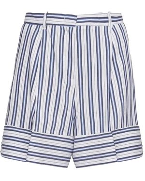 Marella Striped shorts - Azul