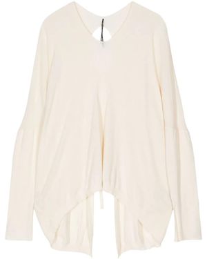 Masnada Self-Tie Jumper - White