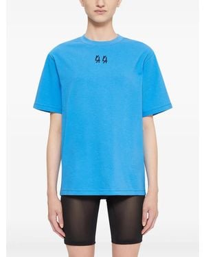44 Label Group コットン Tシャツ - ブルー