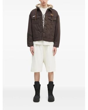 Aape By A Bathing Ape Chaqueta vaquera con aplique - Marrón