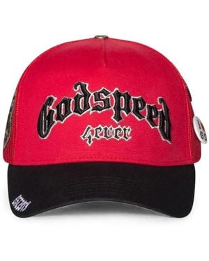 Godspeed Forever Logo-Print Hat - Red