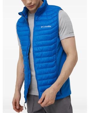 Columbia Powder Pass Quilted High-Neck Gilet - Blue
