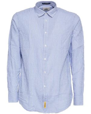 B.D. Baggies Bradford button seersucker shirt - Blau