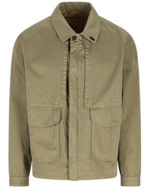 Massimo Osti Studio Button Flap-Pocket Overshirt - Green