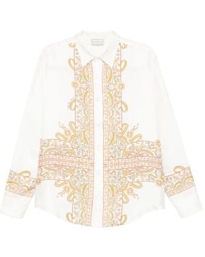 Pierre Louis Mascia Paisley Print Shirt - White