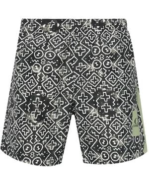 C.P. Company Bañador con estampado Baja - Gris
