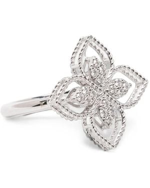 Roberto Coin Princess Flower Diamantring - Weiß