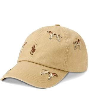 Polo Ralph Lauren Cappello Da Baseball Con Ricamo Cane - Neutro