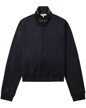 Tibi High-Neck Sweatshirt - Blue