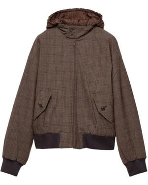 Prada Wool Hooded Jacket - Brown