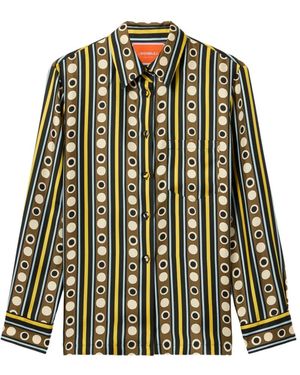 La DoubleJ Chemise À Imprimé Géométrique - Vert