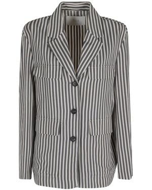 Tela Tangeri Striped Jacket - Grey
