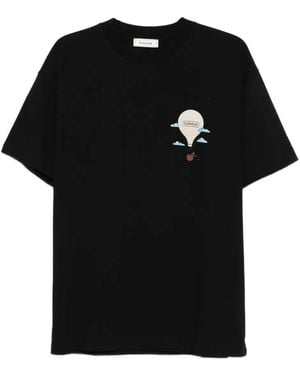 flâneur Hot Air Balloon T-Shirt - Black