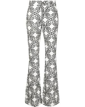 Lethicia Bronstein Broek Met Geometrisch Patroon - Wit