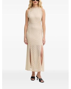 Guess Open-Back Midi Dress - Natural