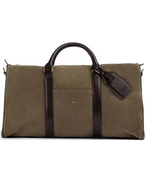 Doucal's Suede Holdall - Brown