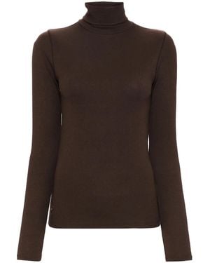 Polo Ralph Lauren Mock Neck Jumper - Brown