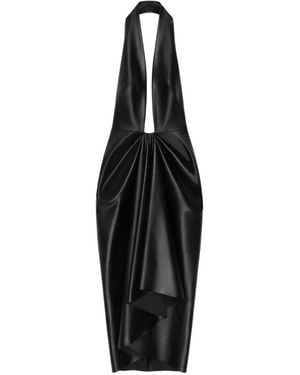 Givenchy Draped Long Dress - Black