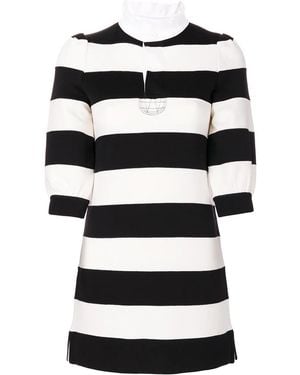 Marc Jacobs Striped Mini Dress - Black
