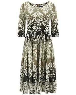 Samantha Sung Abelia All-Over Print Dress - White