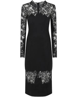 Ermanno Scervino Lace Wool Dress - Black