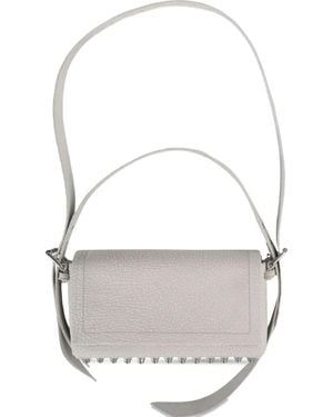 Alexander Wang Ricco Stud-Embellished Shoulder Bag - Grey