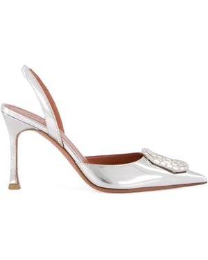 AMINA MUADDI 90Mm Crystal-Embellished Court Shoes - White