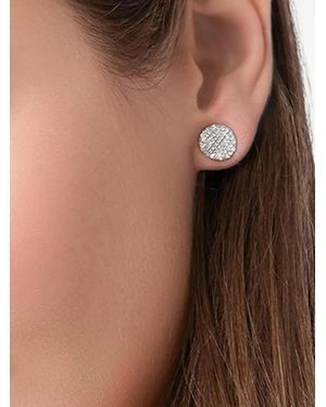 Phillips House 18K Mini Infinity Diamond Earrings - Brown