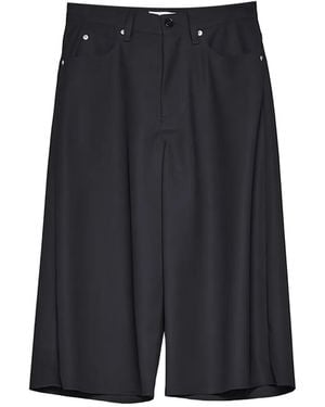 MASU Raw-Cut Tailored Shorts - Blue