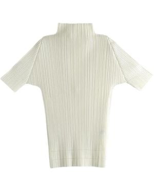 Pleats Please Issey Miyake Pleated Top - White