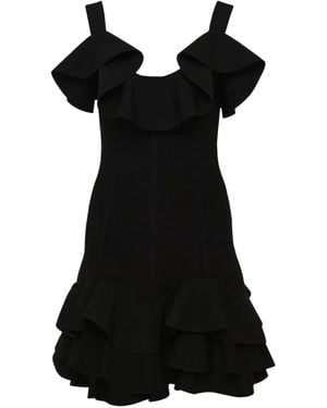 Alexis Sienna Ruffled Mini Dress - Black