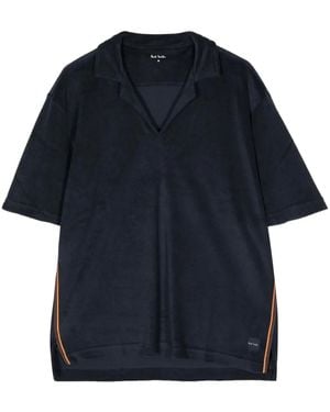 Paul Smith ストライプトリム Tシャツ - ブルー