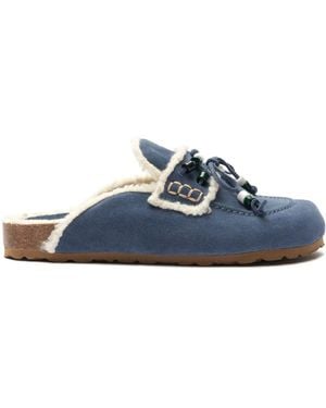 SCAROSSO Gita Mules - Blue