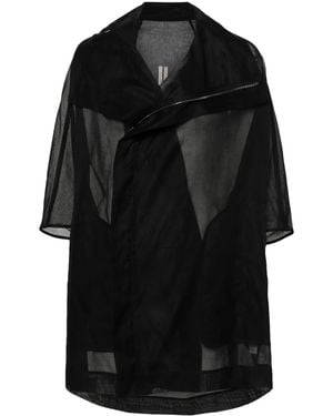 Rick Owens Semi-Sheer Jacket - Black