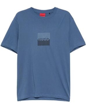 HUGO T-Shirt Con Stampa Logo - Blu