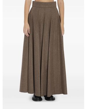 Max Mara Wide Skirt - Brown