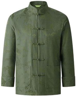 Shanghai Tang Chemise À Motif En Jacquard - Vert