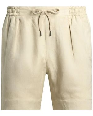 Ralph Lauren Silk-Blend Shorts - Natural