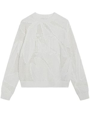 Max Mara Embroidered Cotton Jumper - White