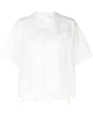 Y's Yohji Yamamoto Oversized Short-Sleeve Shirt - White