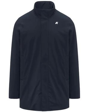 K-Way Duke High-Neck Windbreaker - Blue