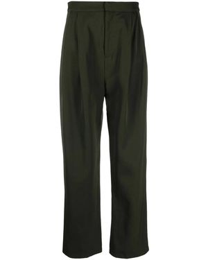 Sara Lanzi Pleated High-Rise Trousers - Black
