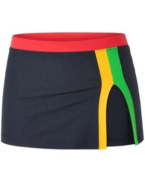 Rip Curl Minijupe De Bain Sodade À Design Color-Block Et Fente Latérale - Bleu