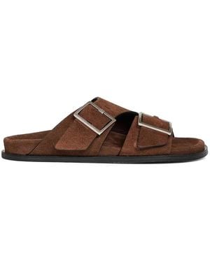 Alohas Suede Mules - Brown