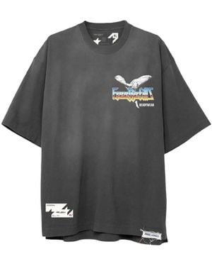 Free Refills Graphic-Print T-Shirt - Gray