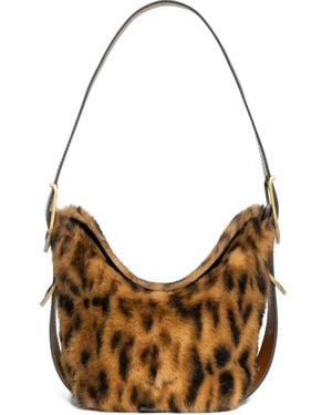 Zadig & Voltaire Schultertasche Mit Leoparden-Print - Braun