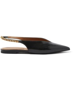 Stella McCartney Slingback Pumps Met Puntige Neus En Bandje - Wit