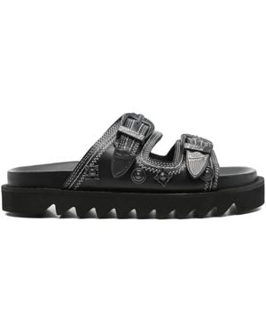 Toga Sandali Con Fibbia - Nero