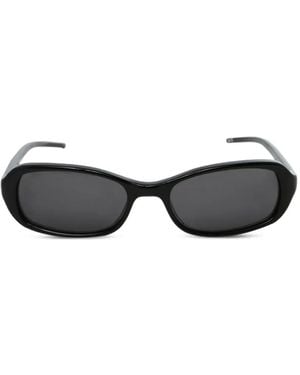 Chimi Code Oval-Frame Sunglasses - Black