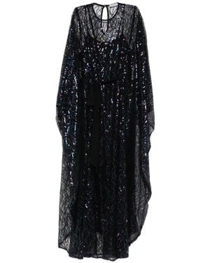 Baruni Caftano Habiba Con Paillettes - Nero